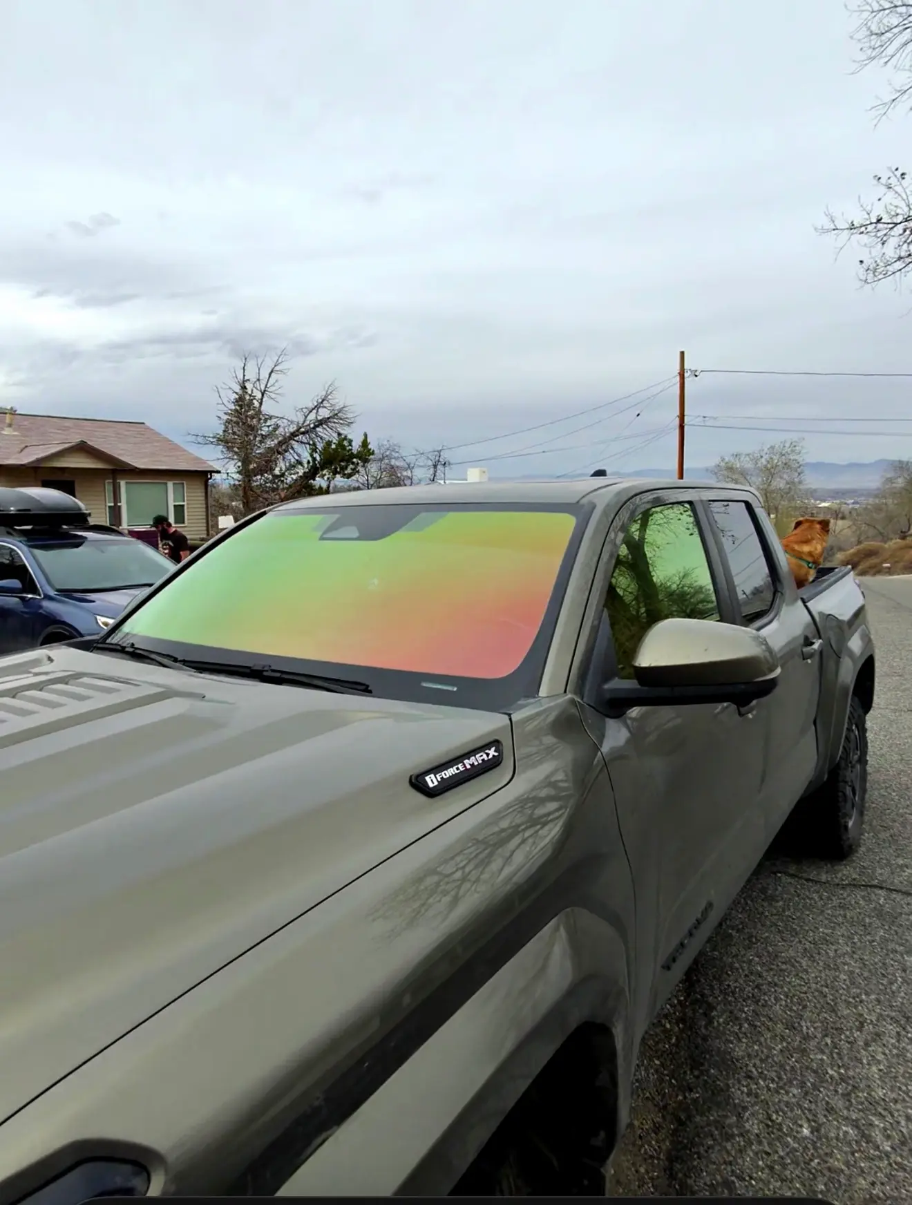 Paint protection film on a truck front end in Rifle, CO